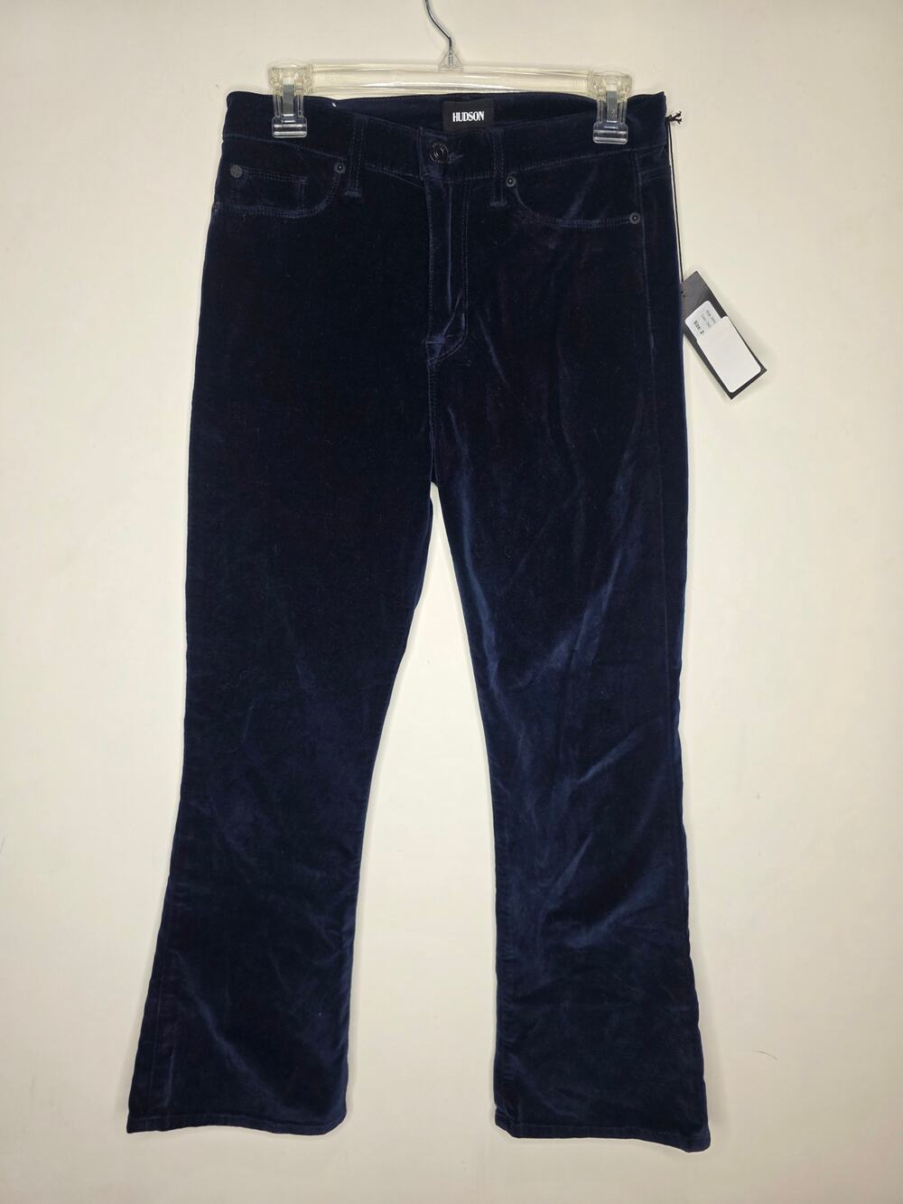 NWT Hudson High Rise Brix cropped boot cut blue corduroy pants - 28